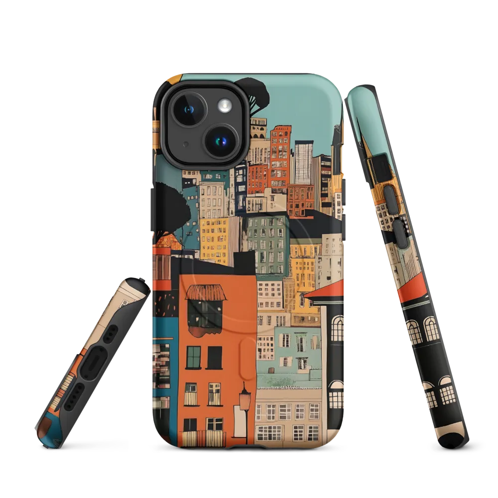 Urban Fusion: A Colorful Cityscape
