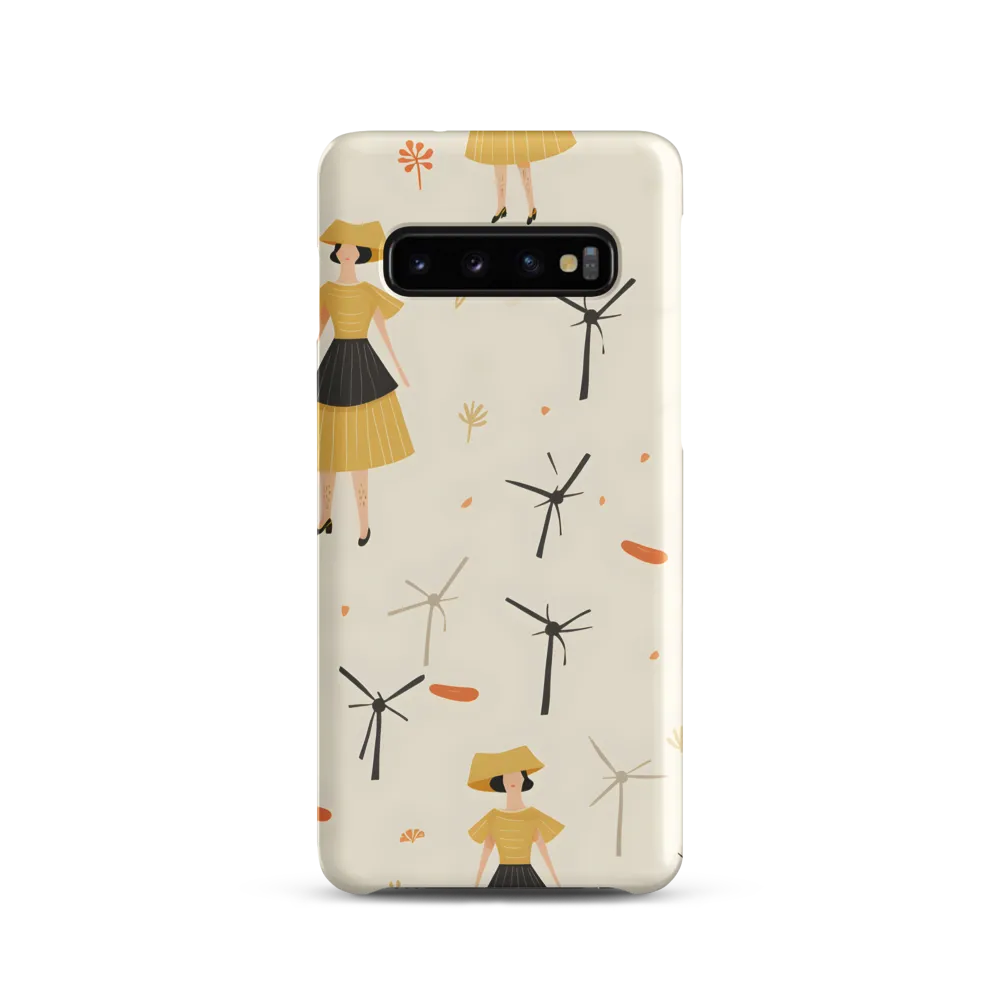 Whimsical Patterns of Nature and Femininity | Phone Case |  S10 | Snap Case | Matte