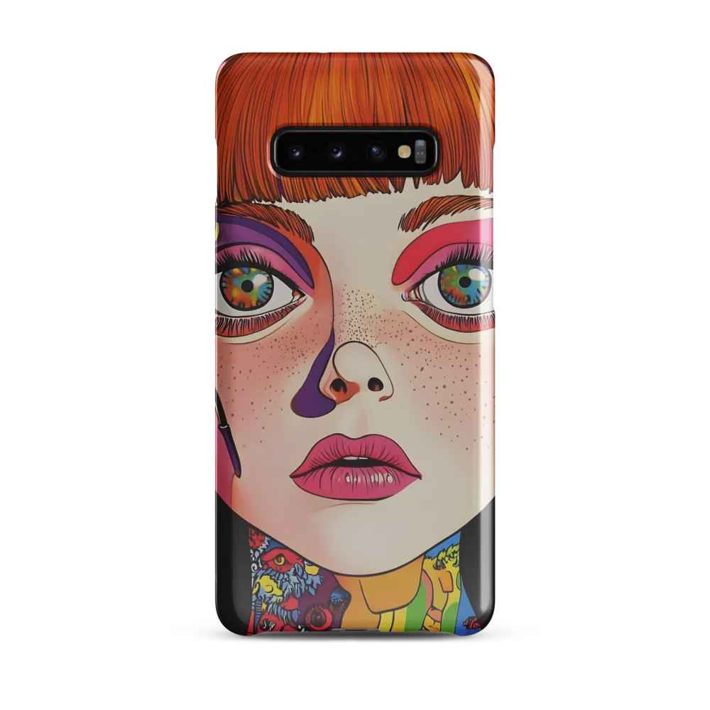 Whispers of Color: A Portrayal of Playfulness | Phone Case |  S10 Plus | Snap Case | Glossy