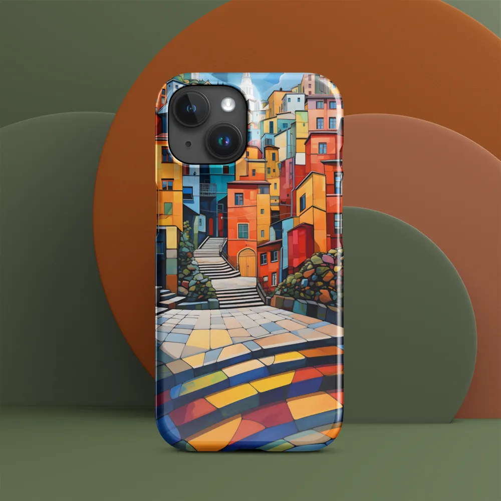 Vibrant Village: A Cubist Journey
