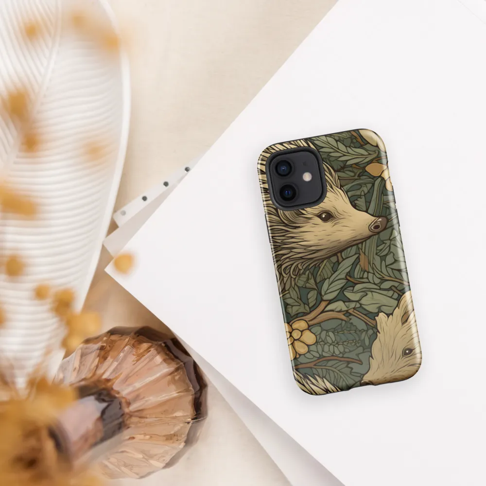 Whimsical Hedgehog Garden | Phone Case |  12 | Tough Case | Glossy