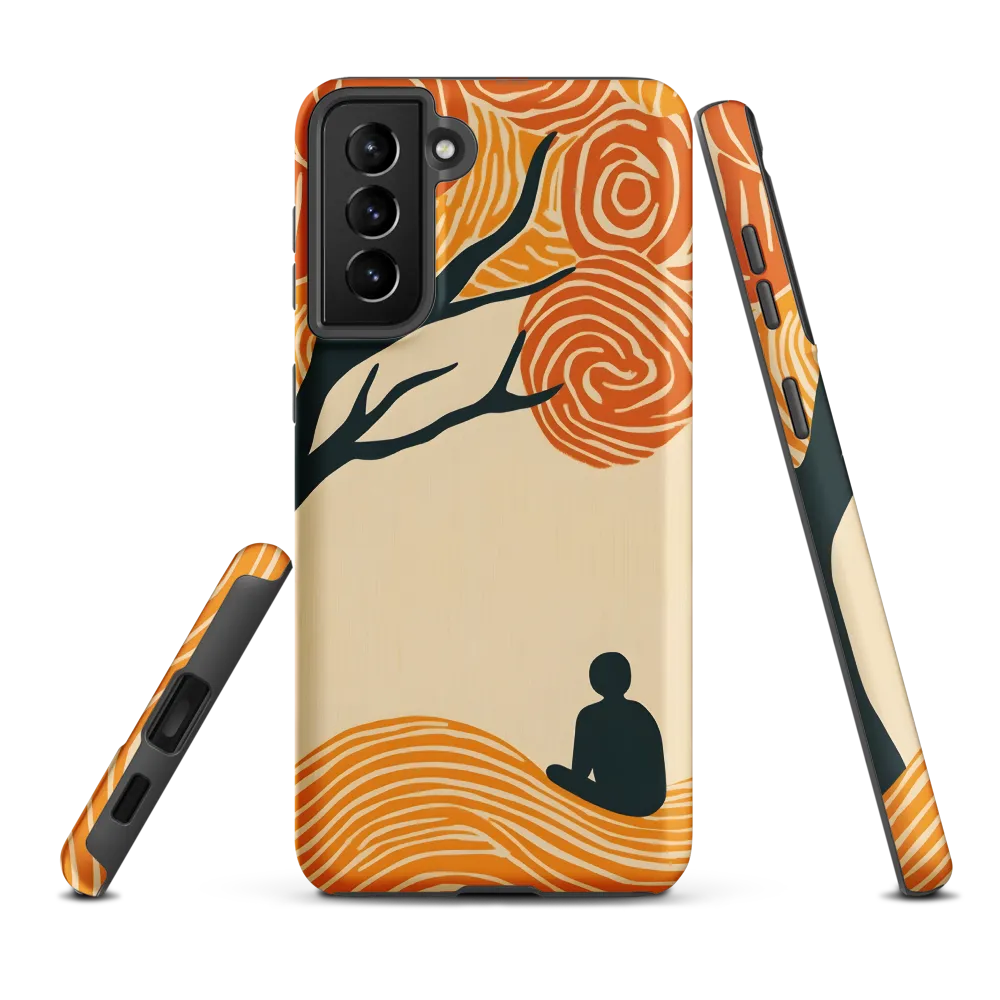 Silent Reflections under Swirling Leaves
