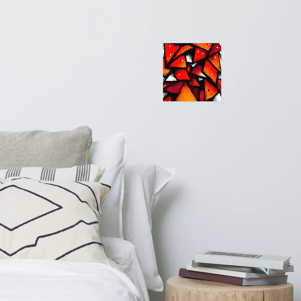 Dynamic Geometry of Red and Orange | Poster | 10″×10″