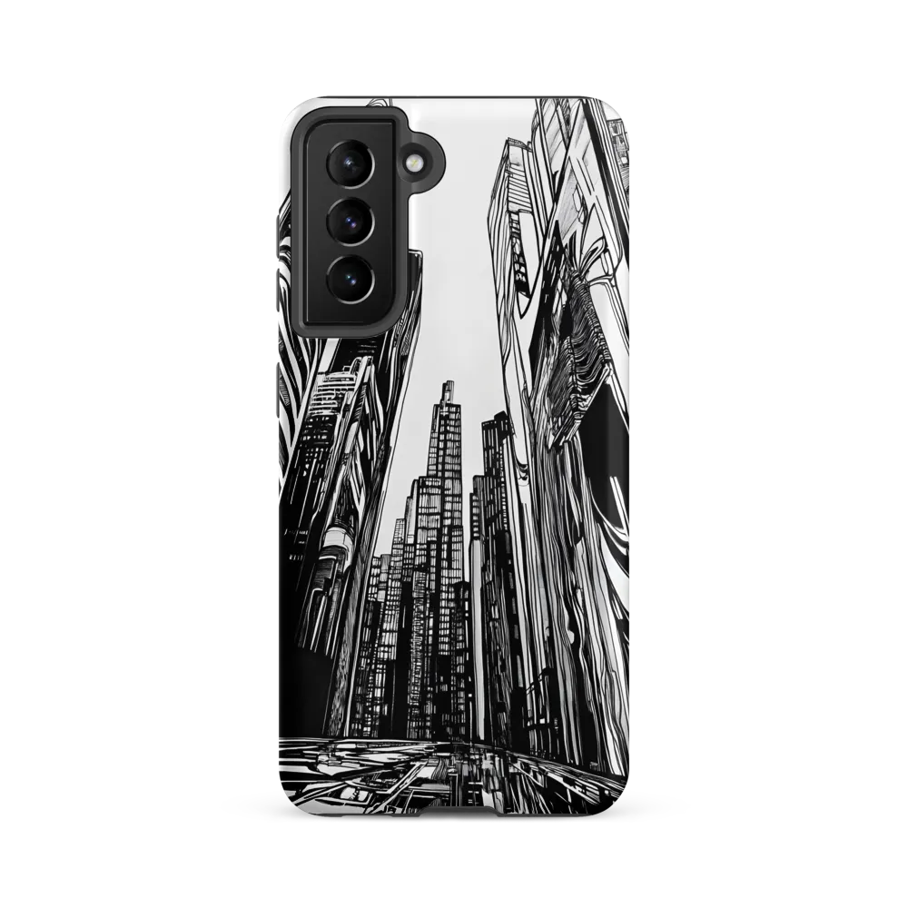 Urban Echoes: A Line Art Journey