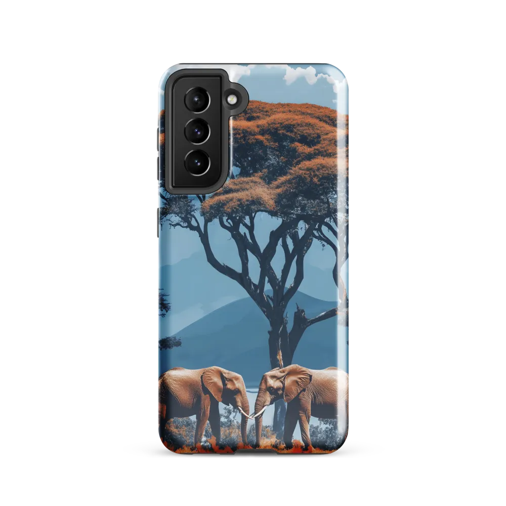Elephants Amidst Serenity
