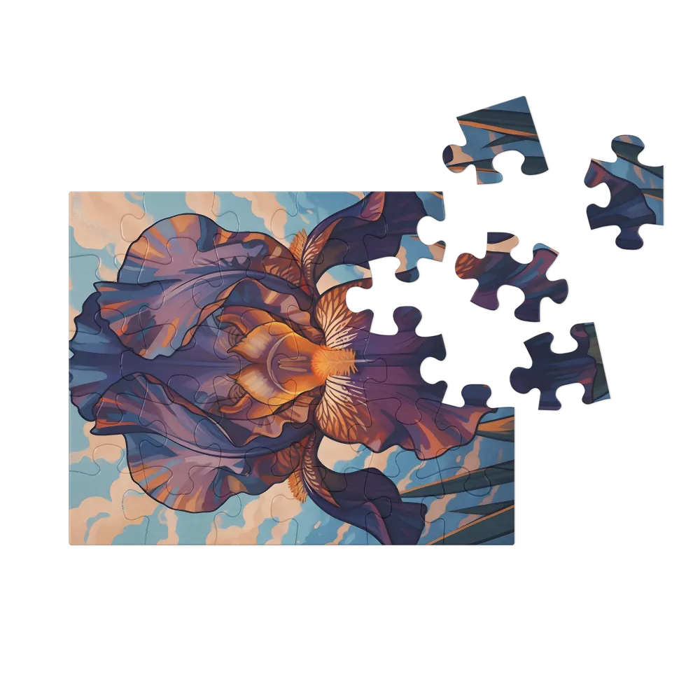 Iris Reverie 
 Jigsaw Puzzle in Tin Box