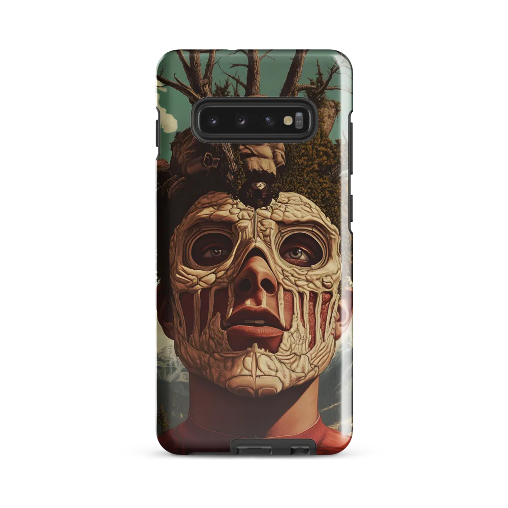 Nature's Mask: A Surreal Exploration | Phone Case |  S10 Plus | Tough Case | Glossy