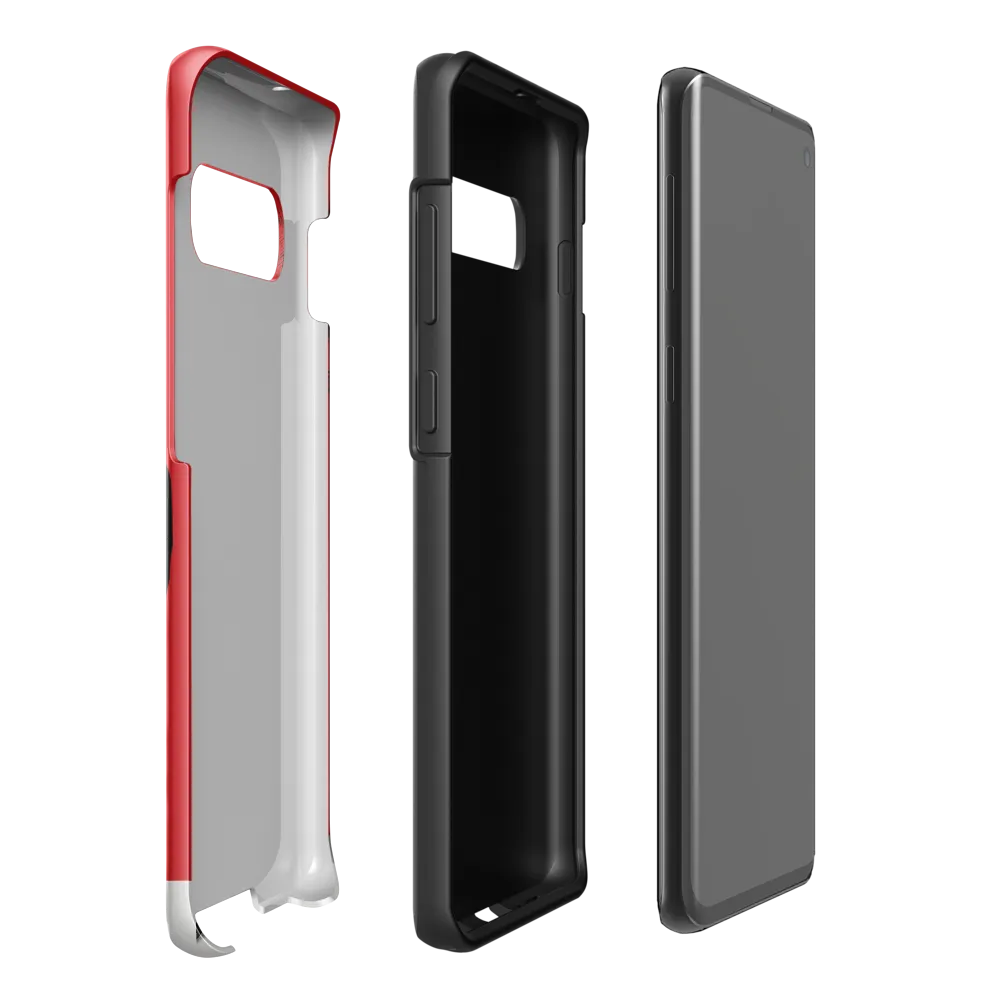 Contemplation in Red | Phone Case |  S10 Plus | Tough Case | Glossy