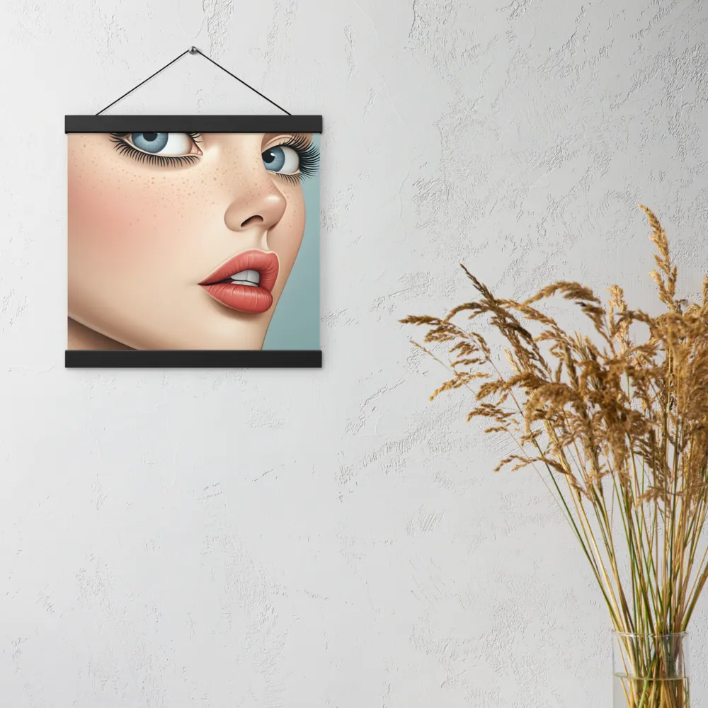 Intriguing Elegance | Poster With Black Wood Hanger | 12″×12″