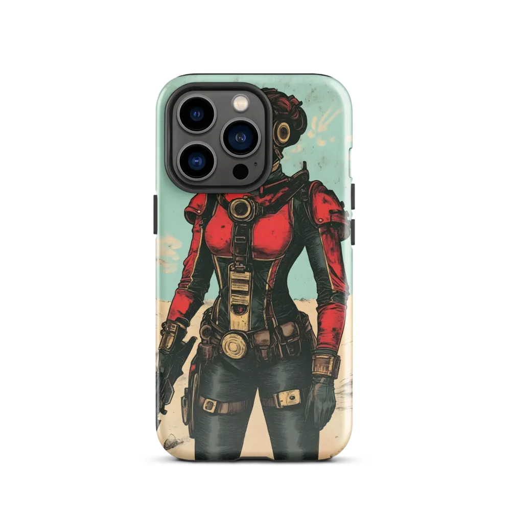 Futuristic Explorer: A Steampunk Adventure | Phone Case |  13 Pro | Tough Case | Glossy
