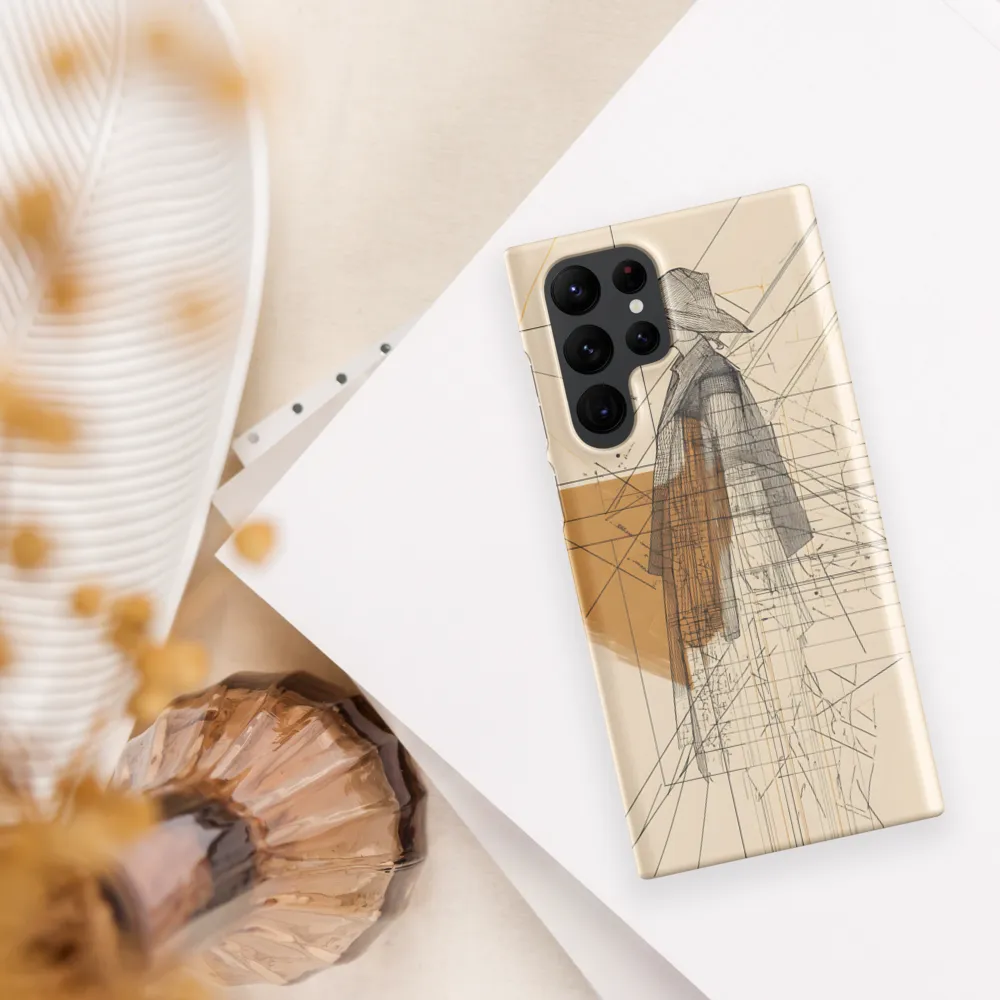 Abstract Profile: A Minimalist Exploration | Phone Case |  S22 Ultra | Snap Case | Matte
