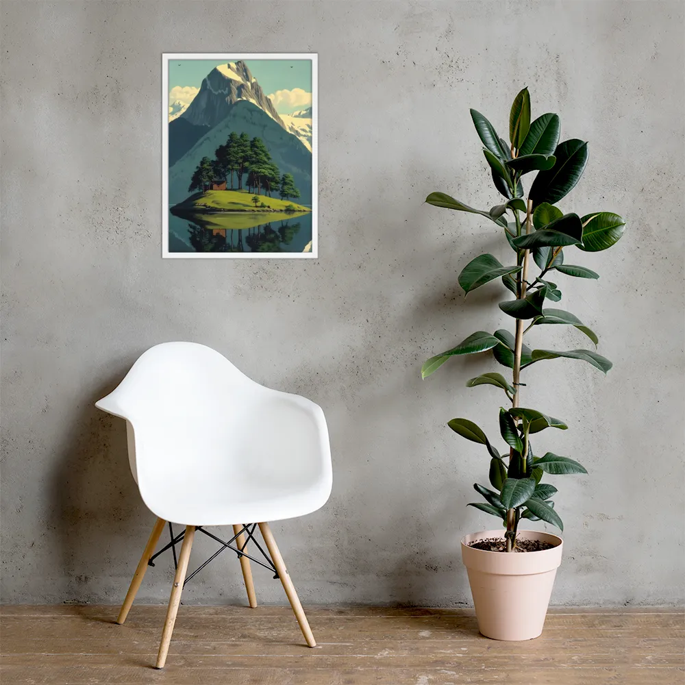 Whispers of Tranquility | Poster with White Frame | 18″×24″