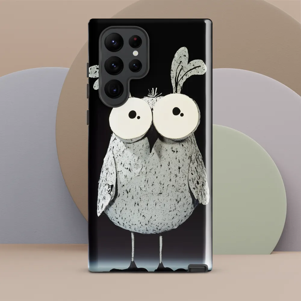 Whimsical Owl in Paper Cutout | Phone Case |  S22 Ultra | Tough Case | Glossy