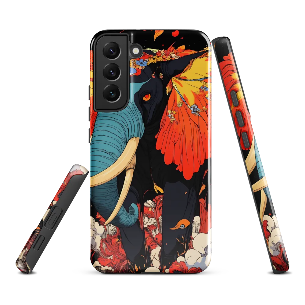 Majesty of the Floral Elephant | Phone Case |  S22 Plus | Tough Case | Glossy