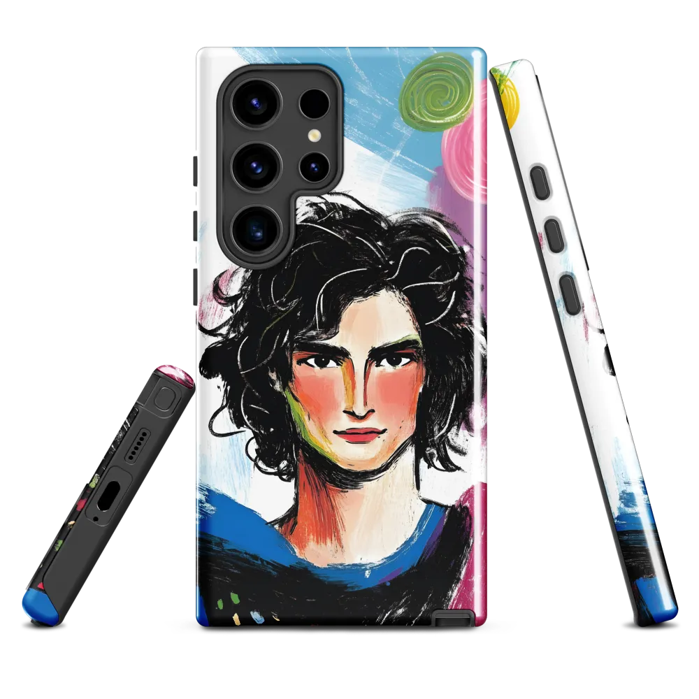 Vibrant Portrait of Youth | Phone Case |  S24 Ultra | Tough Case | Glossy