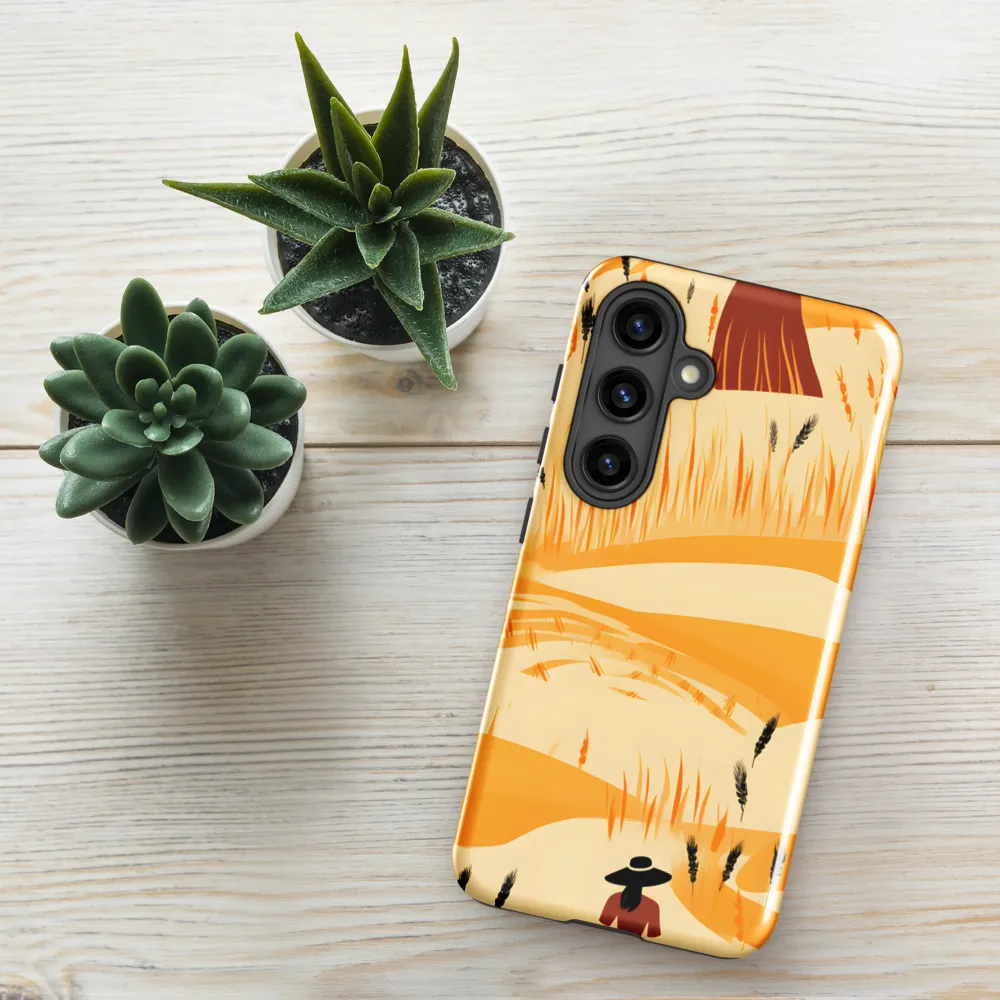 Embracing the Fields: A Floral Journey | Phone Case |  S24 | Tough Case | Glossy