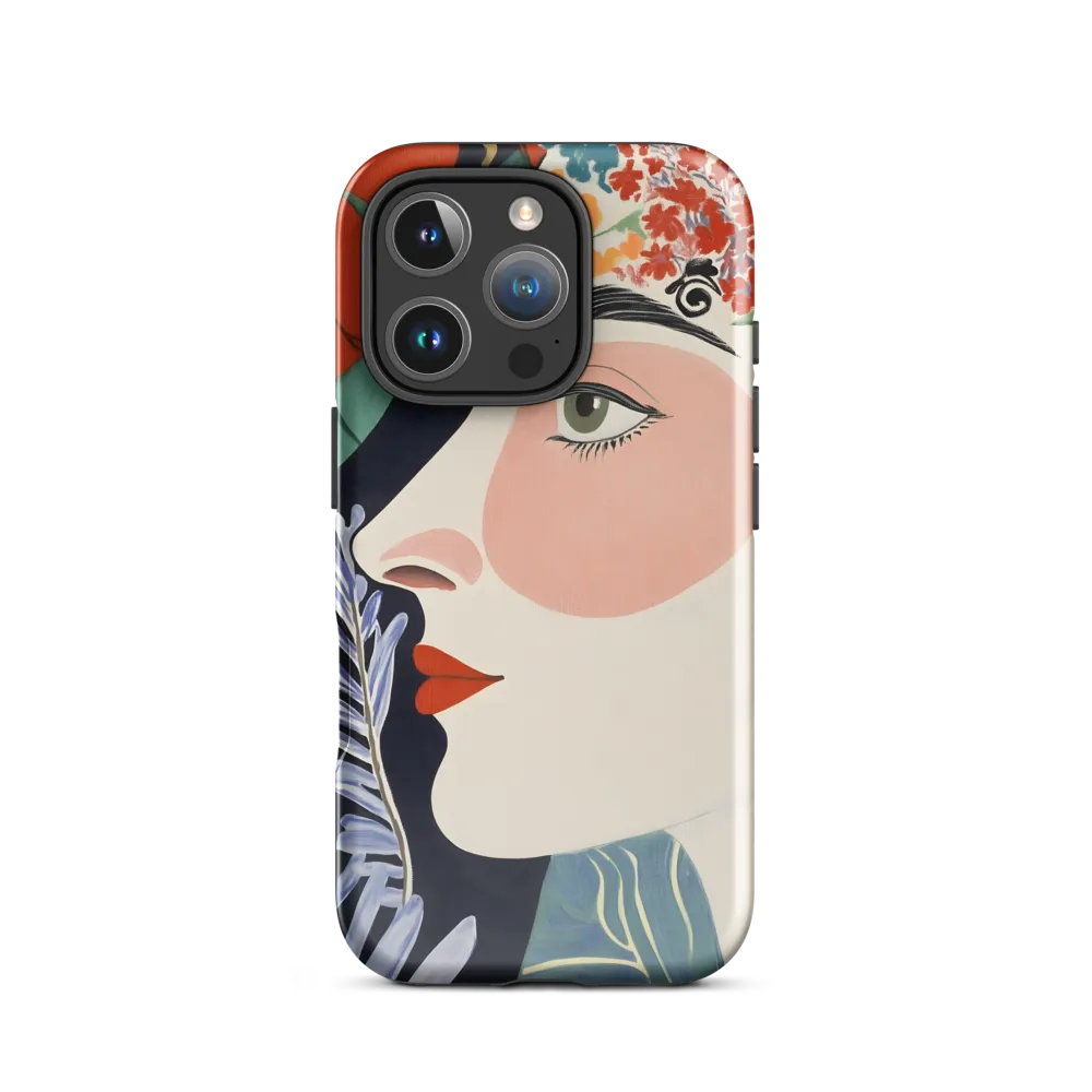 Floral Serenade: A Modern Portrait