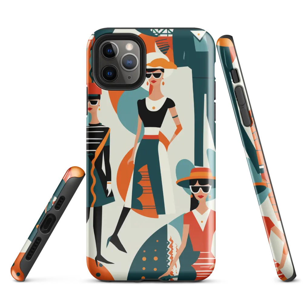 Chic Figures in Pop Art | Phone Case |  11 Pro Max | Tough Case | Glossy