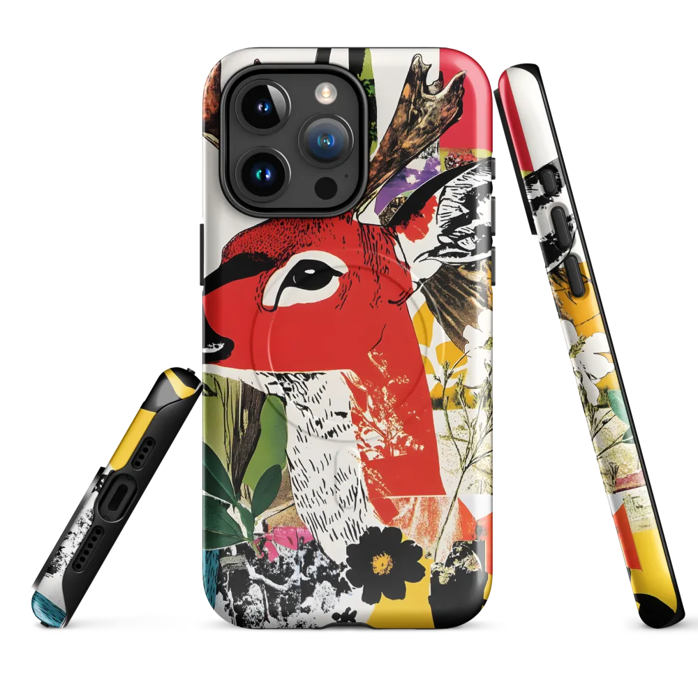 Vibrant Harmony: The Deer in Nature | Phone Case |  15 Pro Max | MagSafe® Tough Case | Glossy