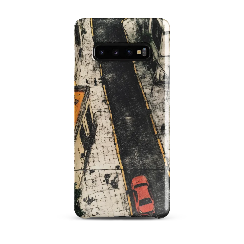 Urban Harmony: Aerial Street View | Phone Case |  S10 Plus | Snap Case | Glossy