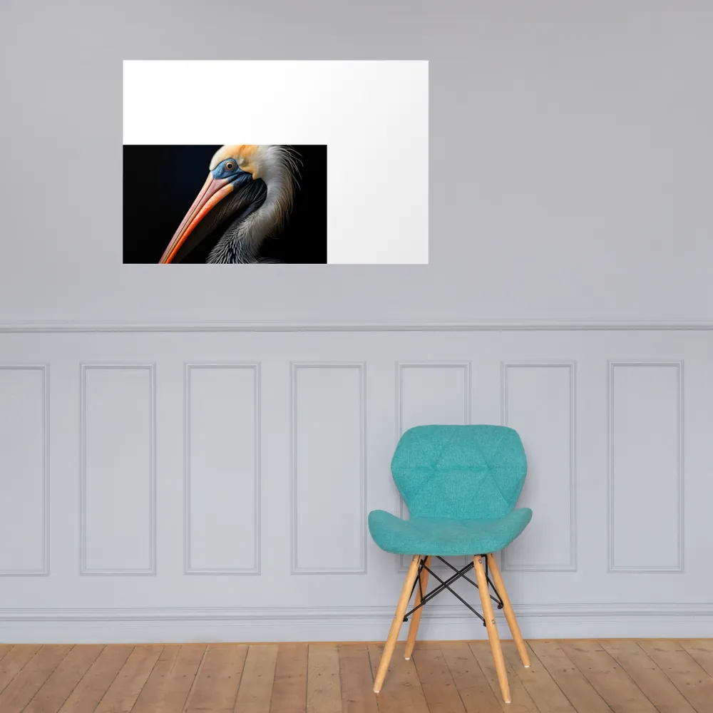 Majestic Portrait of a Pelican | Poster | 24″×36″