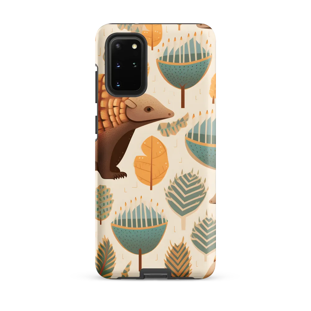 Pangolins in a Whimsical Habitat