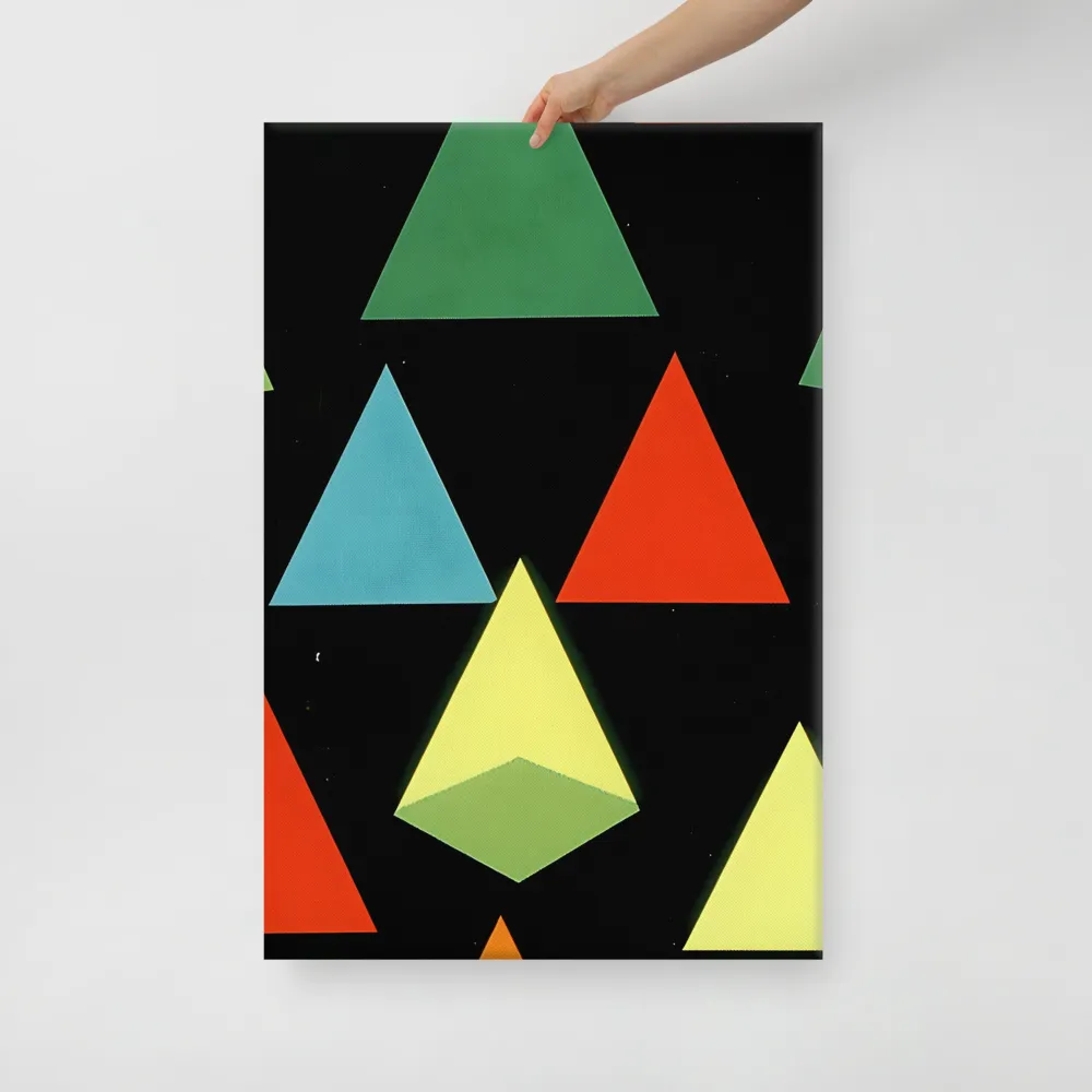 Geometric Harmony in Color | Canvas | 24″×36″