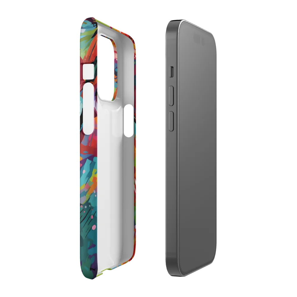 Colorful Lizard: An Abstract Adventure | Phone Case |  14 Pro | Snap Case | Matte