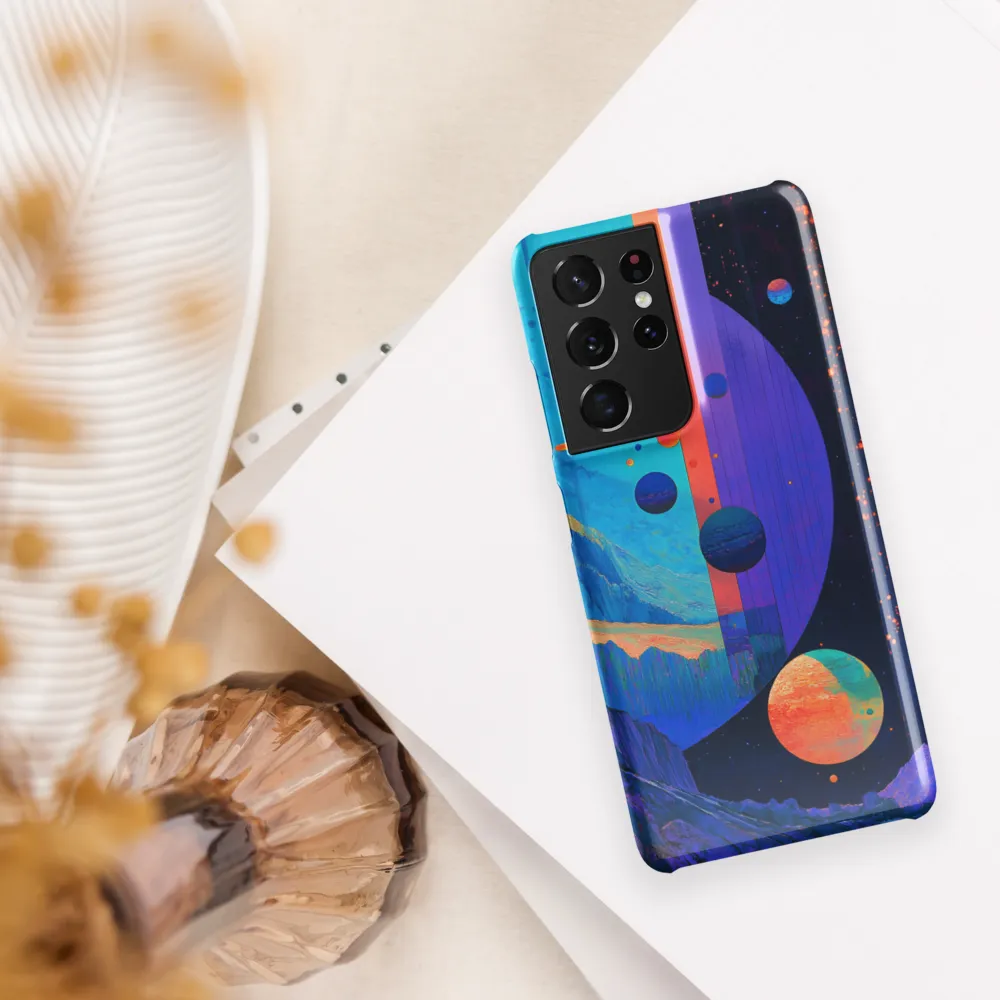 Celestial Harmony: A Surreal Exploration of Space | Phone Case |  S21 Ultra | Snap Case | Glossy