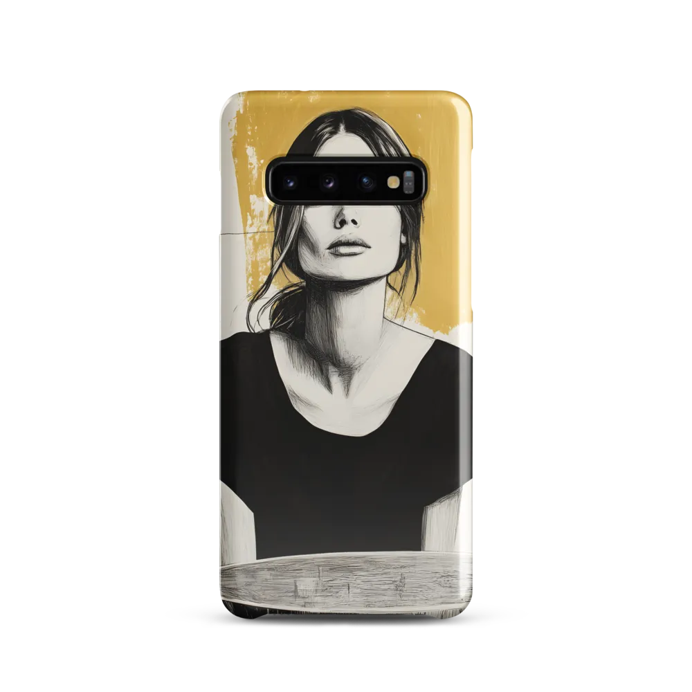 Golden Serenity: A Minimalist Portrait