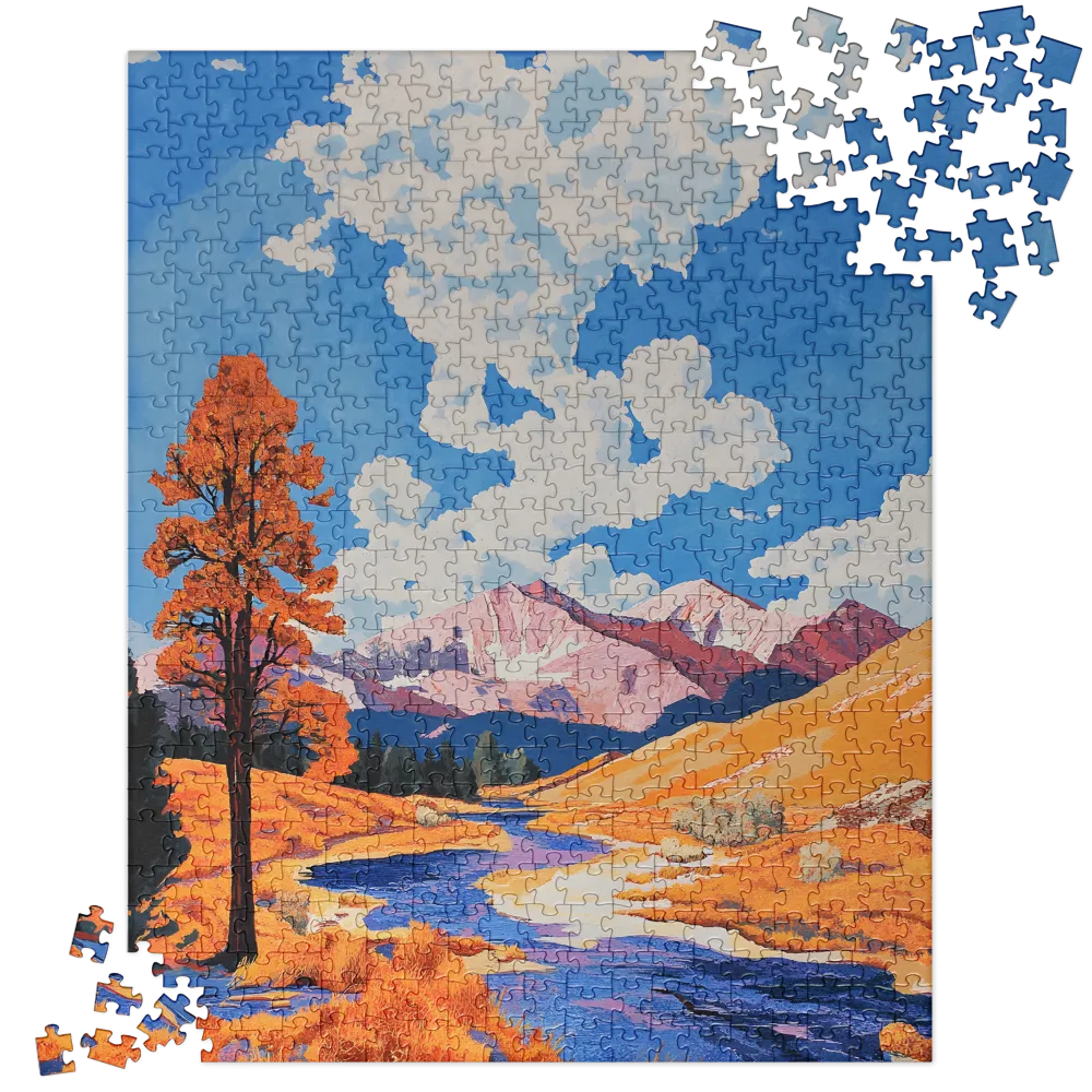 Autumn Serenity: A Vibrant Landscape | Jigsaw Puzzle | 520 pieces