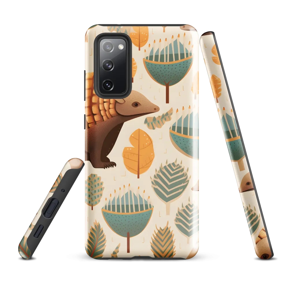 Pangolins in a Whimsical Habitat | Phone Case |  S20 FE | Tough Case | Glossy