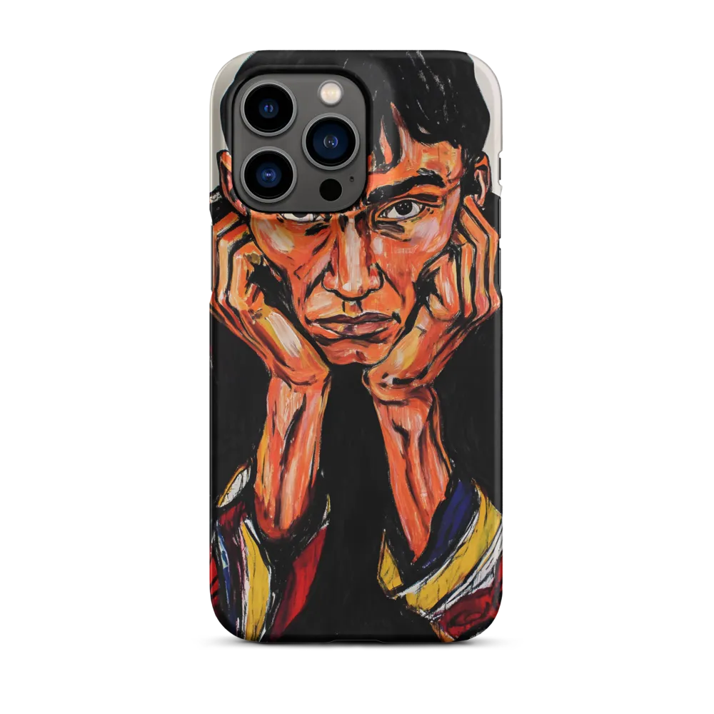 Contemplative Intensity: An Expressionist Portrait