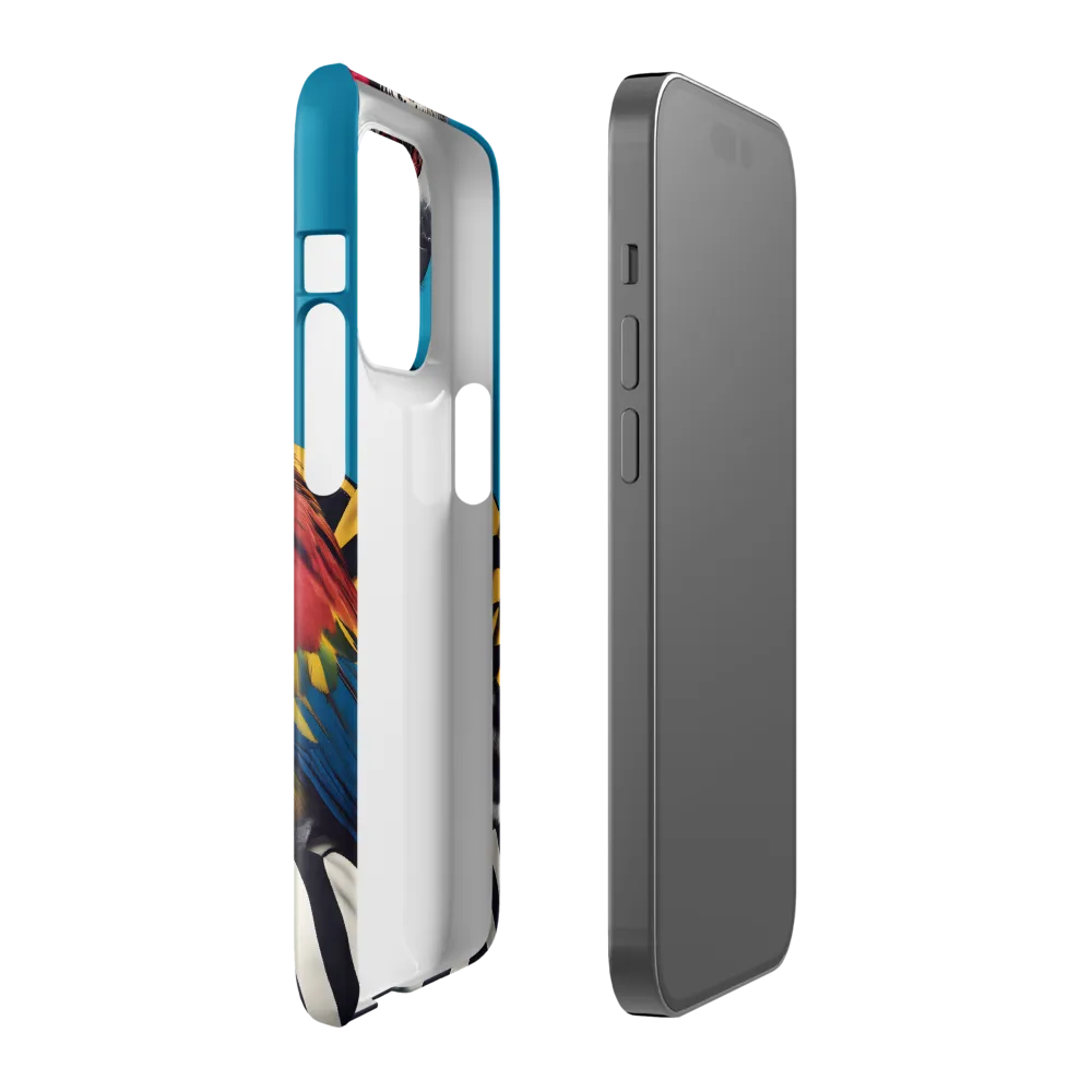 Vibrant Fusion of Flora and Fauna | Phone Case |  14 Pro | Snap Case | Glossy
