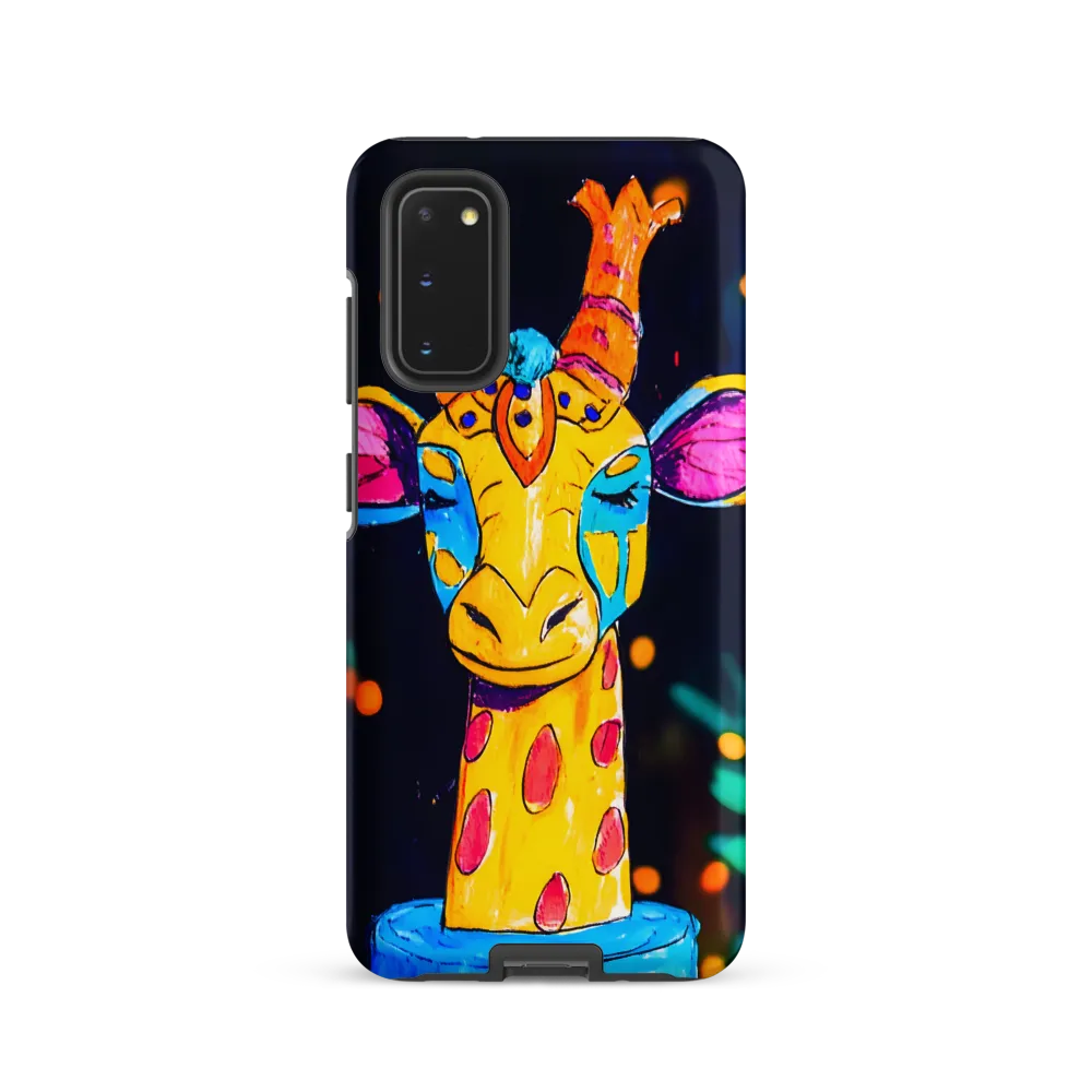 Whimsical Giraffe in Vibrant Colors | Phone Case |  S20 | Tough Case | Matte