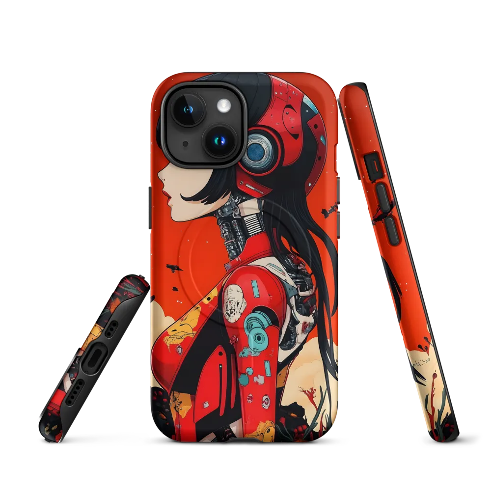 Ethereal Mechanica: A Cyberpunk Portrait | Phone Case |  15 | MagSafe® Tough Case | Matte