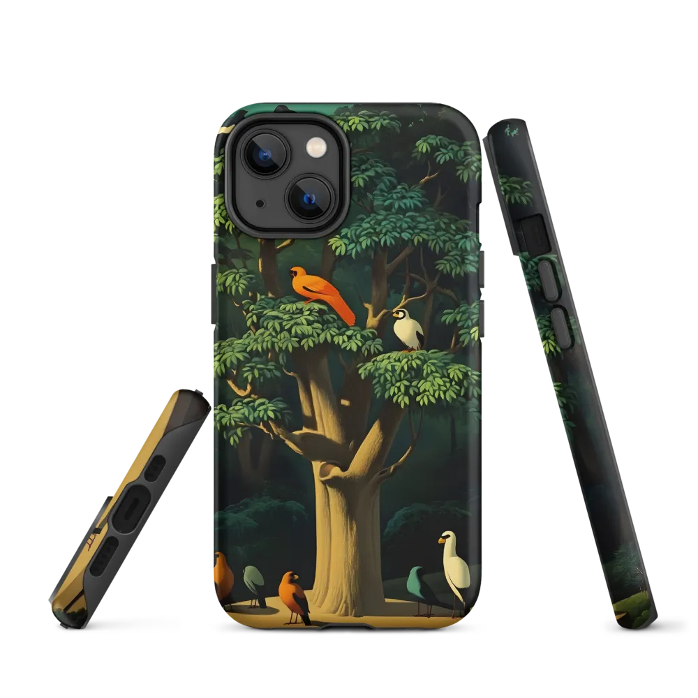 Harmony in Color: A Surreal Bird Symphony