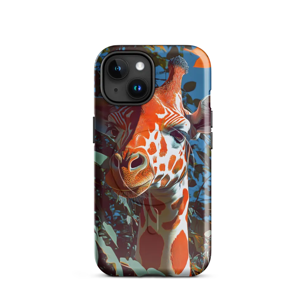 Giraffe in the Lush Canopy | Phone Case |  15 | MagSafe® Tough Case | Glossy