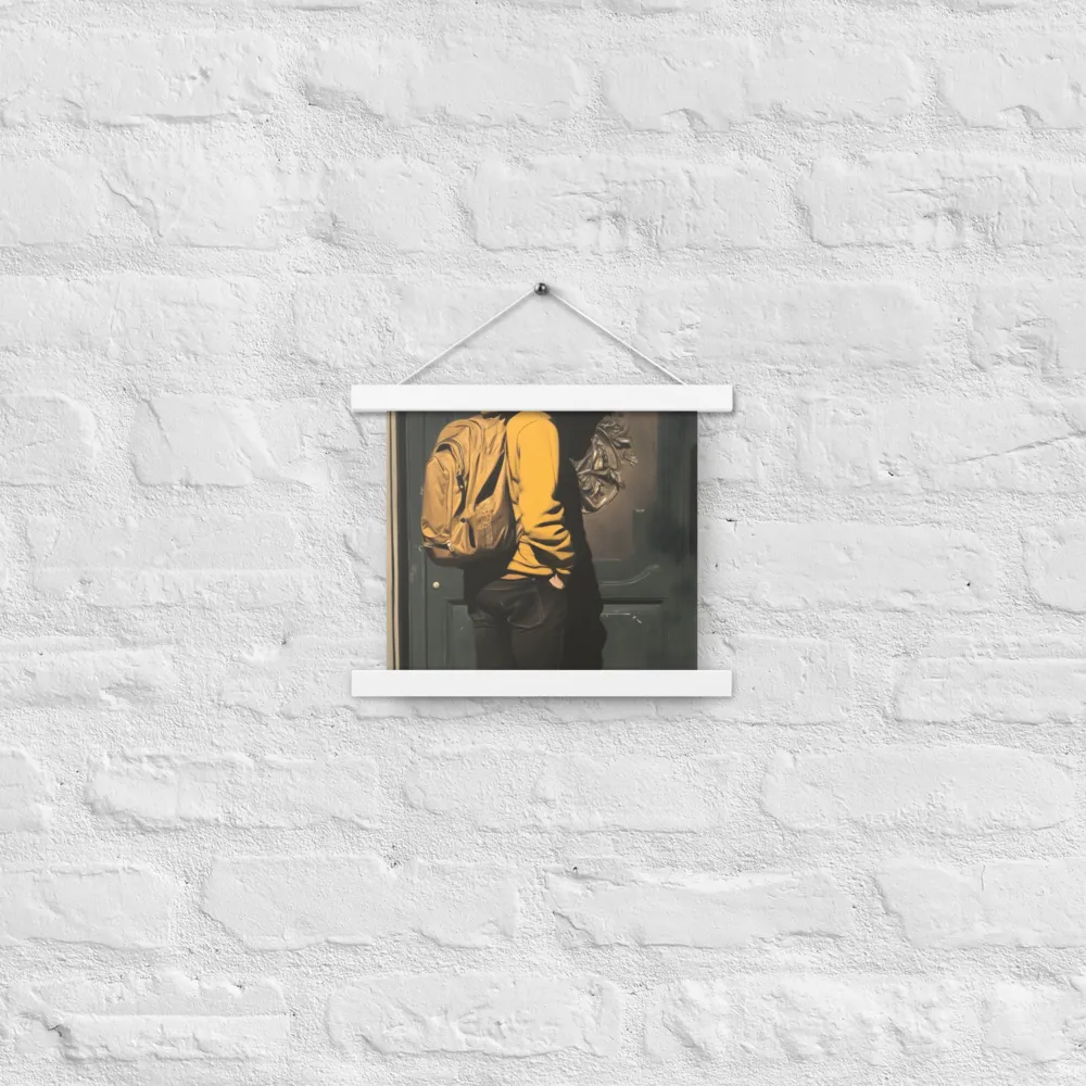 Silent Reflection | Poster With White Wood Hanger | 10″×10″