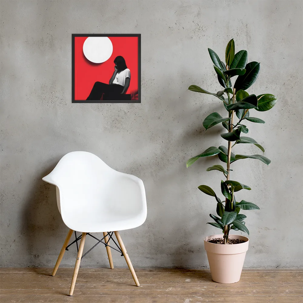 Contemplation in Red | Art Print