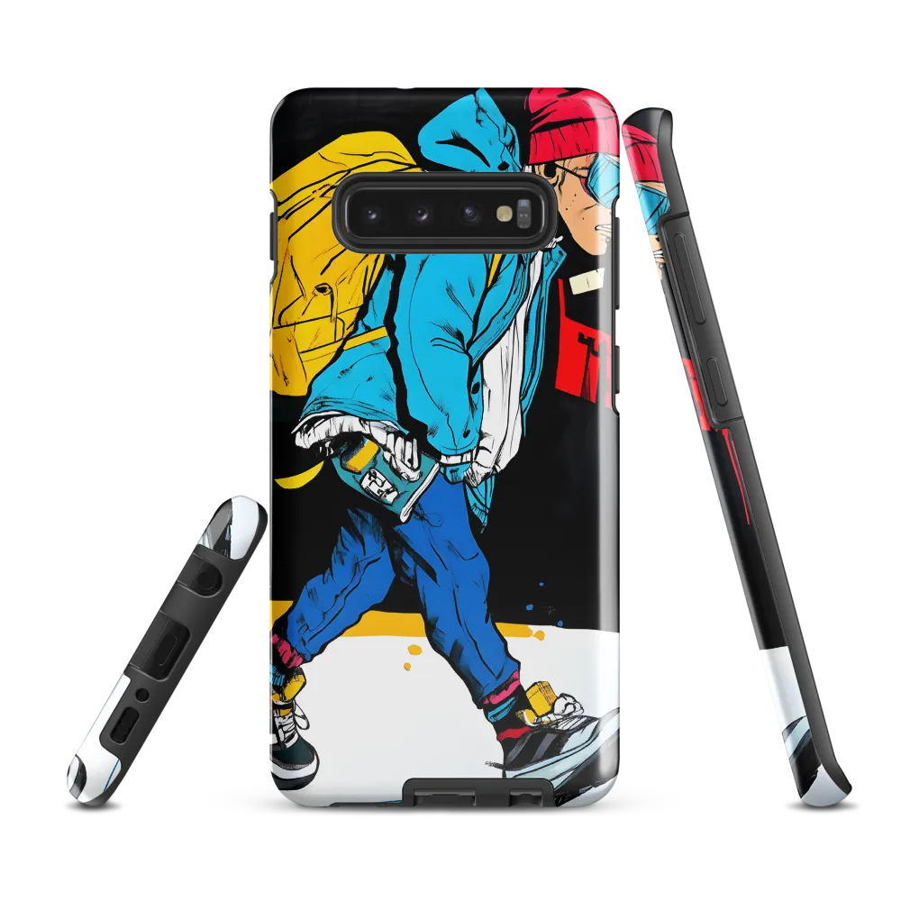 Urban Vibrance: A Youthful Journey | Phone Case |  S10 Plus | Tough Case | Glossy