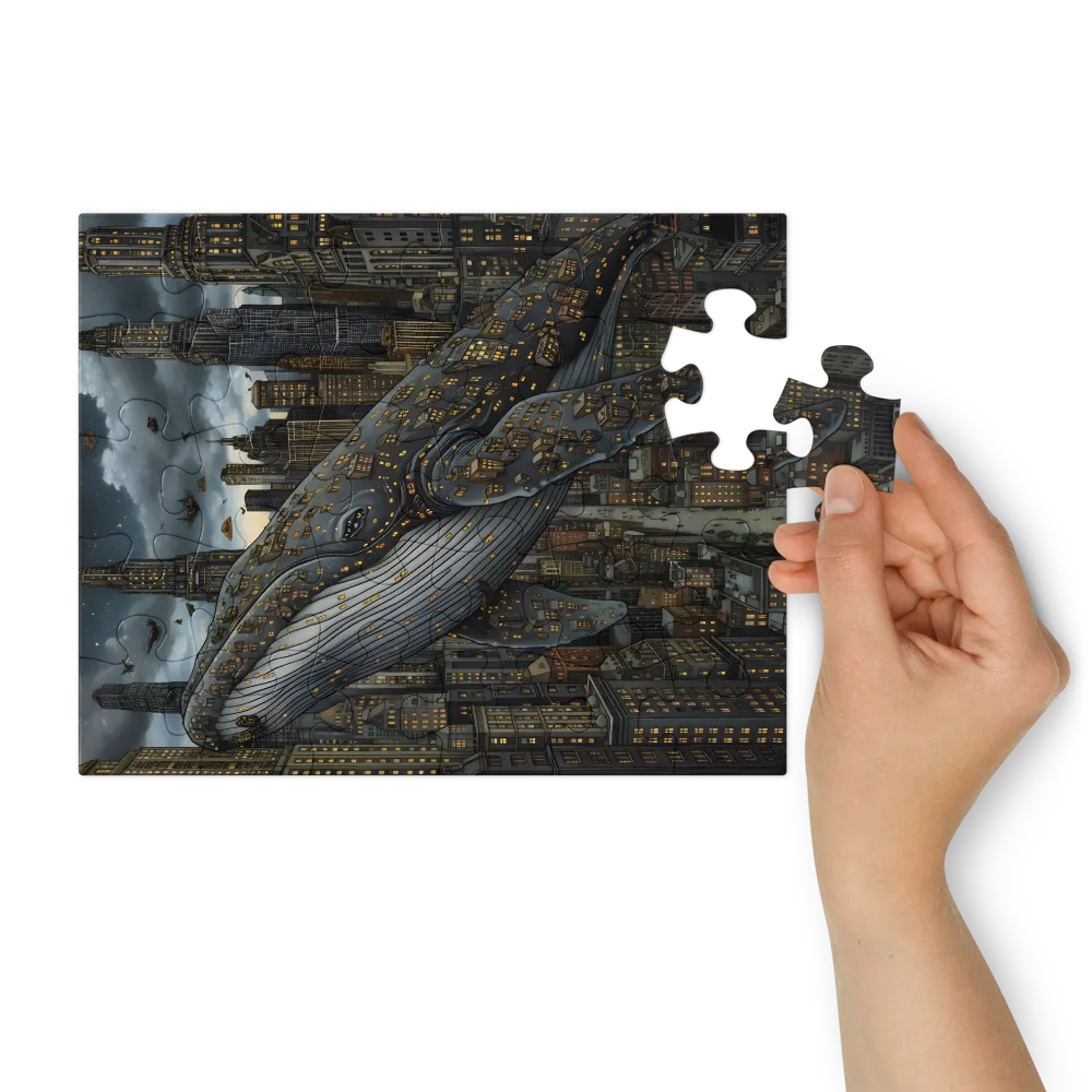 Sky Whale 
 Jigsaw Puzzle in Tin Box