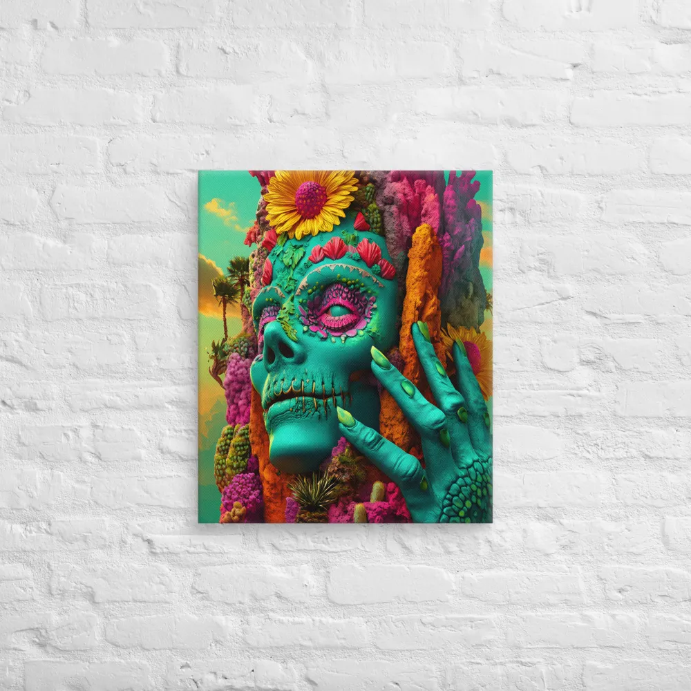 Ethereal Skull Garden | Canvas | 20″×24″