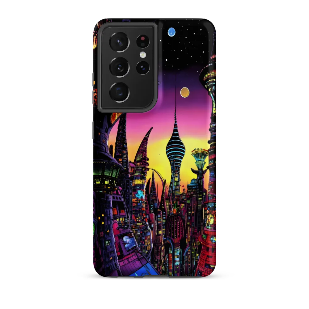 Futuristic Cityscape at Dusk