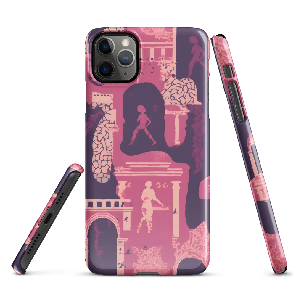 Whimsical Interplay of Figures and Architecture | Phone Case |  11 Pro Max | Snap Case | Glossy