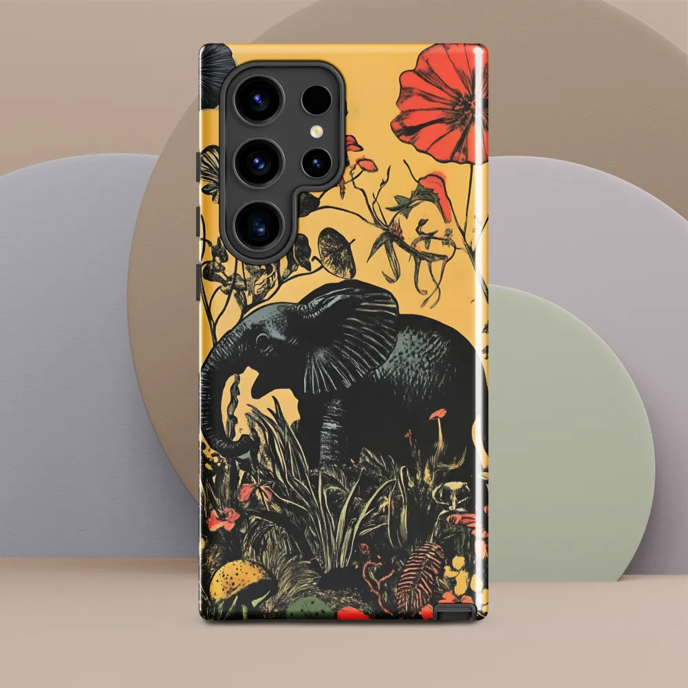 Floral Majesty: The Elephant's Sanctuary
