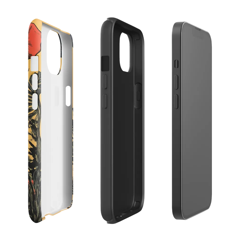 Floral Majesty: The Elephant's Sanctuary | Phone Case |  13 | Tough Case | Matte