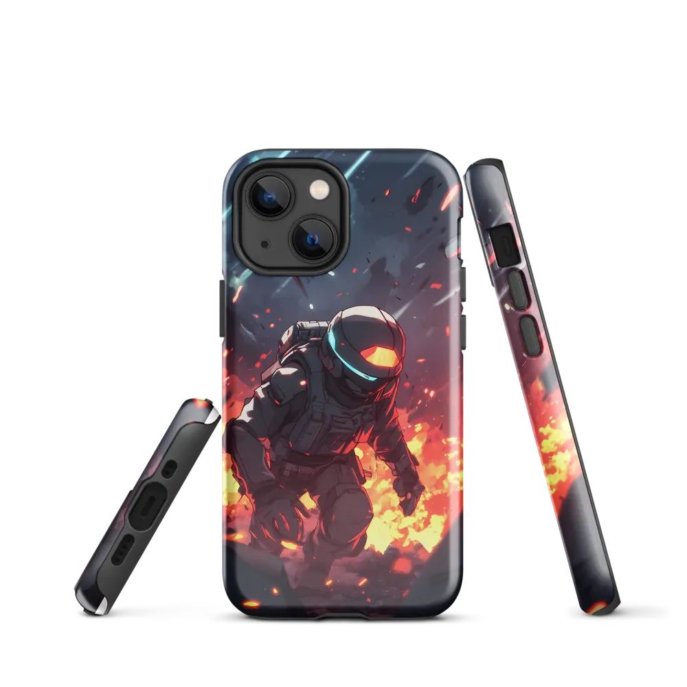 Astronaut Amidst Chaos