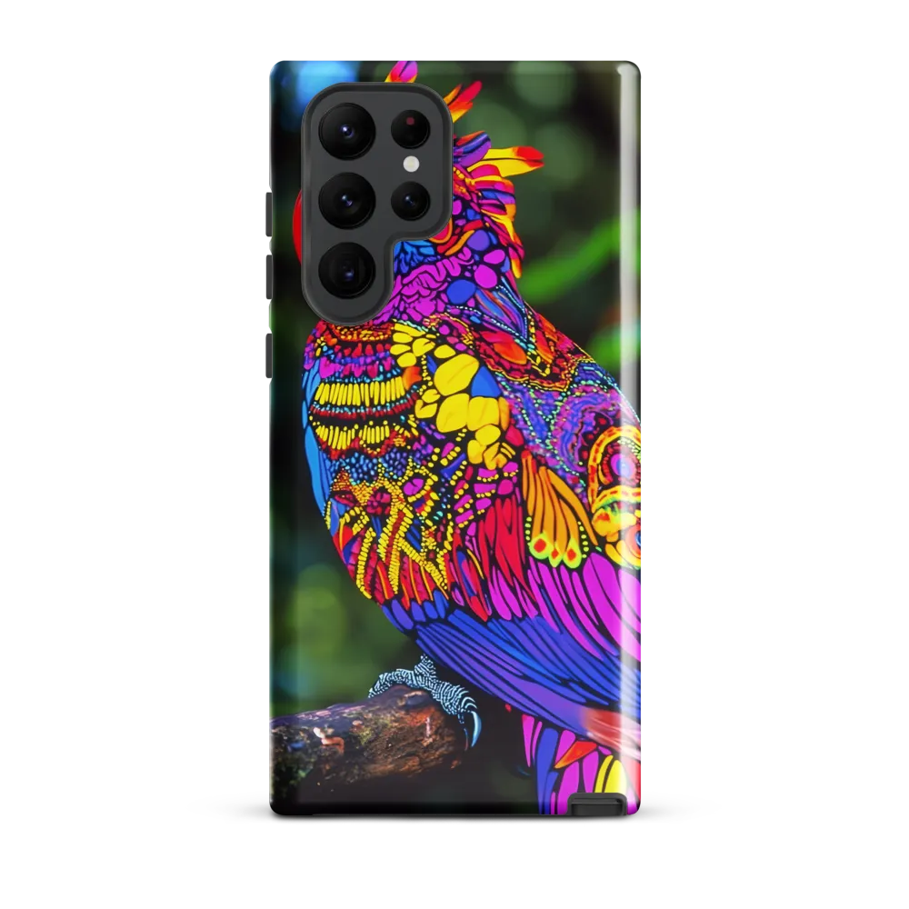 Vibrant Psychedelic Parrot