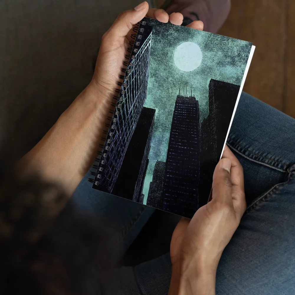 Eclipsed Urban Dream | Spiral Notebook